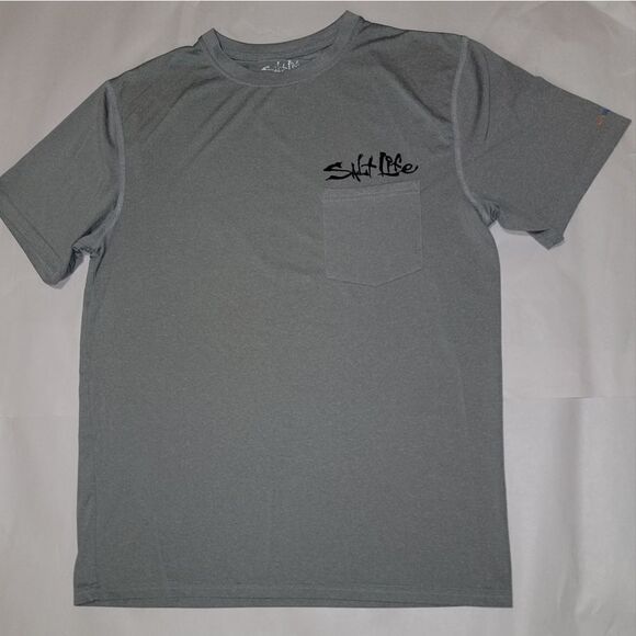 Salt Life Skull and Hook Camo Short Sleeve SLX UV Performance Pocket Tee Size M - Picture 6 of 7